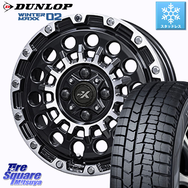 DUNLOP ウィンターマックス02 WM02 ダンロップ スタッドレス ミツヤ 165/70R14KYOHO PPX GX14 ホイール 14インチ 14X4.5J 45 4穴 100 Mx27/37/47Sソリオ・MB37SデリカD2 ハスラー MAx6S系ソリオ デリカD:2 D2 Kei ラピュタ ハスラー リフトアップ等カスタム フレアクロ|タイヤスクエアミツヤ