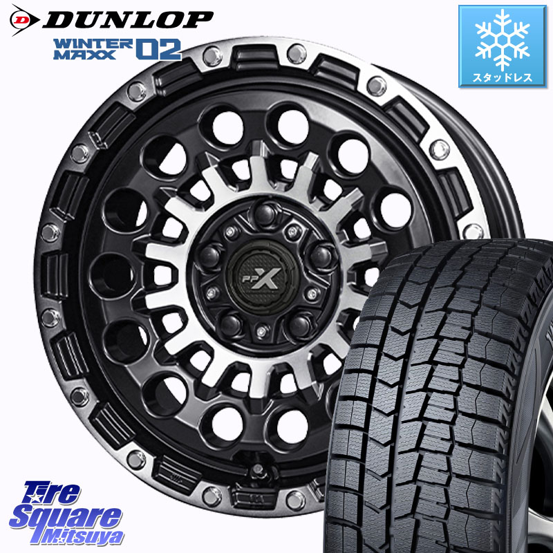 DUNLOP ウィンターマックス02 WM02 CUV ダンロップ スタッドレス ミツヤ 215/60R16 KYOHO PPX GX14 ホイール 16インチ 16 X 7.0J +35 5穴 114.3