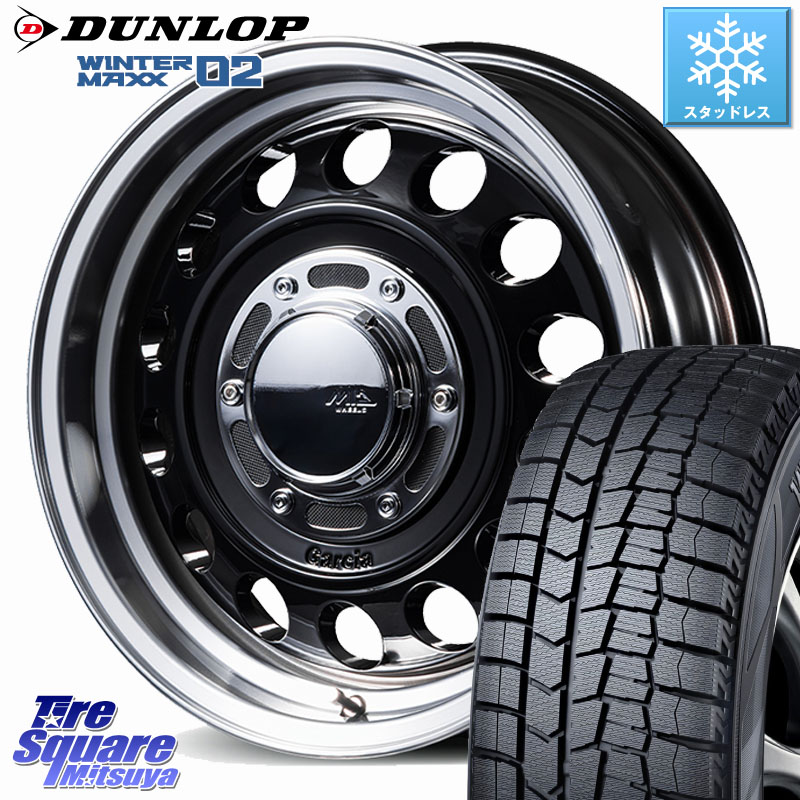 DUNLOP ウィンターマックス02 WM02 CUV ダンロップ スタッドレス ミツヤ 215/65R16 MANARAY MID GARCIA CISCO Type2 ホイール 16インチ 16 X 5.5J +20 5穴 139.7 ジムニー専用(要オーバーフェンダー等)