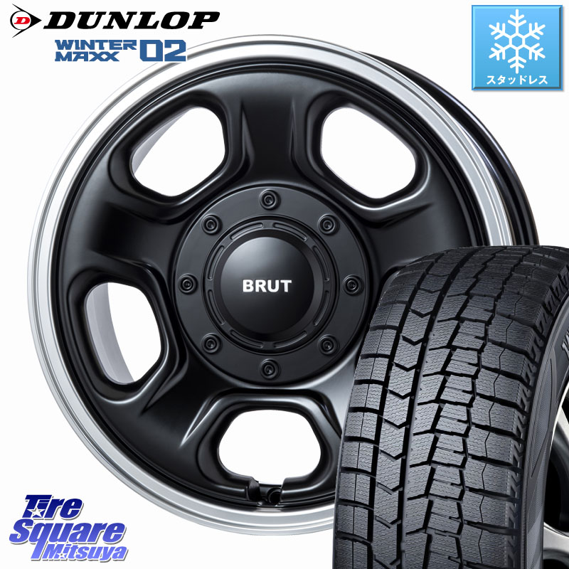 DUNLOP ウィンターマックス02 WM02 ダンロップ スタッドレス ミツヤ 205/65R16 BRUT ブルート BR-33 BR33 ホイール 16インチ 16 X 6.5J +30 5穴 114.3 10系アルファード 99,099円