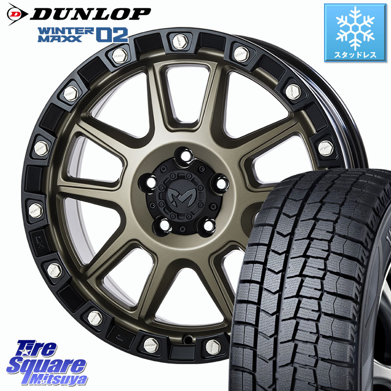 DUNLOP ウィンターマックス02 WM02 ダンロップ スタッドレス ミツヤ 235/50R18 MKW M205 コヨーテブロンズ ホイール 18インチ 18 X 8.0J +40 5穴 114.3 30系アルファード 30系ヴェルファイア 20系アルファード