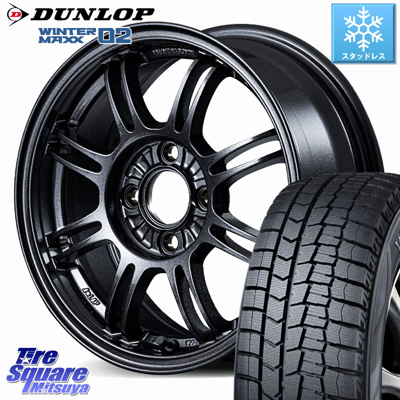 DUNLOP ウィンターマックス02 WM02 ダンロップ スタッドレス ミツヤ 175/65R14 RAYS 【欠品次回5~6月】 A･LAP 軽自動車専用 ホイール 14インチ 14 X 6.0J +40 4穴 100