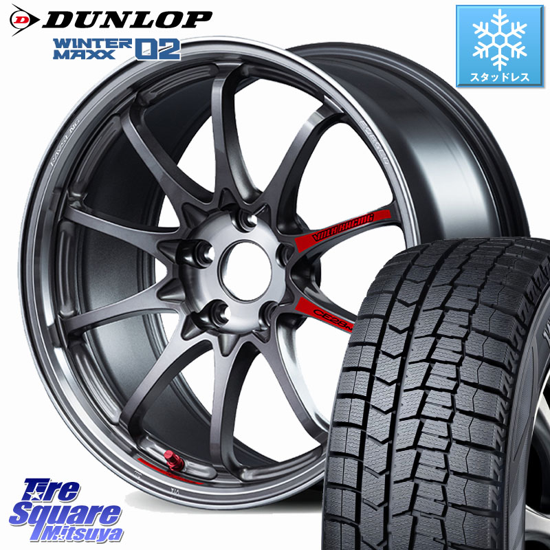 DUNLOP ウィンターマックス02 WM02 CUV ダンロップ スタッドレス ミツヤ 215/60R17 RAYS 【欠品次回10~11月】 CE28N-plus SL VOLK RACING 鍛造 ホイール 17インチ 17 X 7.5J +47 5穴 114.3 C-HR 50系エスティマ ZR-V RC系オデッセイ後期 CX-30 MX-30