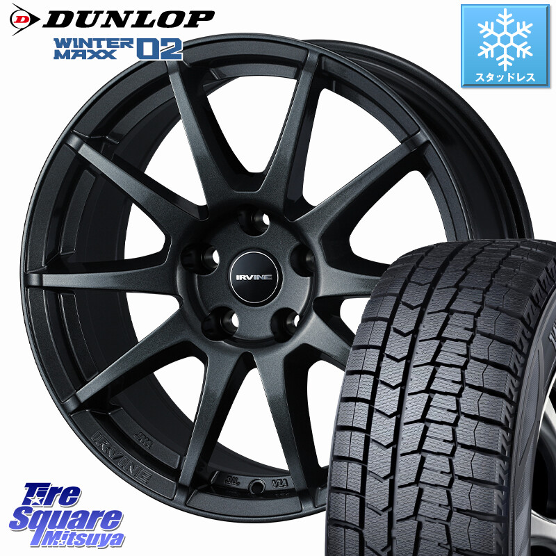 DUNLOP ウィンターマックス02 WM02 ダンロップ スタッドレス ミツヤ 175/65R15WEDS IRVINE S02 アーヴィンS02 輸入車専用ホイール 15インチ 15X6.0J(MINI F55 F56 F57) 45 5穴 112 MINI ミニ F55 F56 F57|タイヤスクエアミツヤ