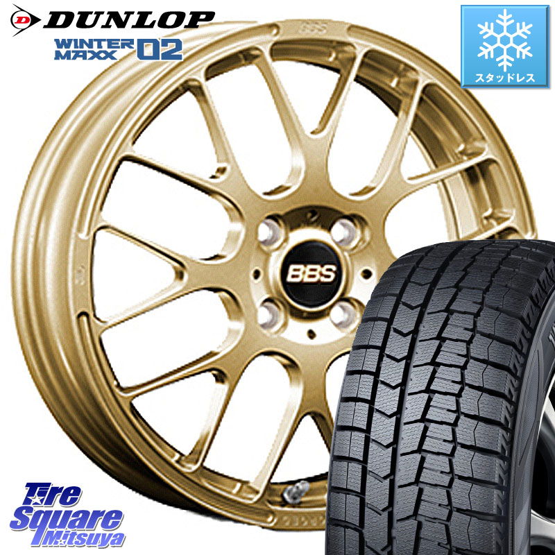 DUNLOP ウィンターマックス02 WM02 ダンロップ スタッドレス ミツヤ 185/55R15BBS RP 鍛造1ピース ホイール 15インチ 15X6.0J 40 4穴 100 700系パッソ SuperONE E11ノート パッソセッテ ラウム サクシード デミオ DEMIO MAZDA ブーン BOON｜タイヤスクエアミツヤ