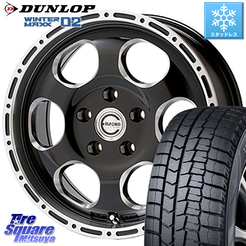 DUNLOP ウィンターマックス02 WM02 ダンロップ スタッドレス ミツヤ 195/60R16MEIWA Blood Stock One Piece ホイール 16インチ 16X7.0J 45 5穴 100 イスト ist ウィッシュ WISH｜タイヤスクエアミツヤ