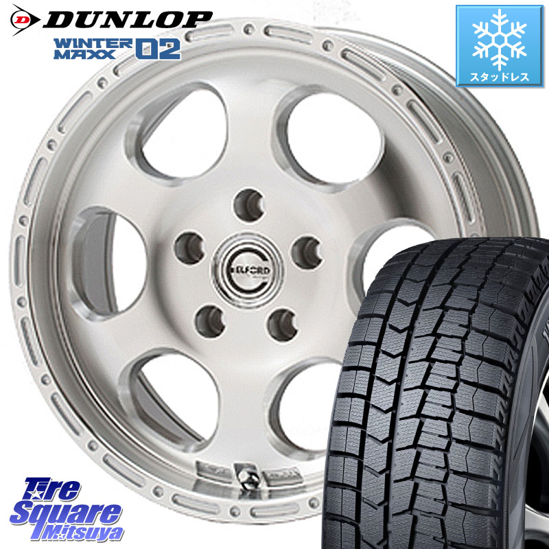 DUNLOP ウィンターマックス02 WM02 ダンロップ スタッドレス ミツヤ 195/60R16MEIWA Blood Stock One Piece ホイール 16インチ 16X7.0J 45 5穴 100 イスト ist ウィッシュ WISH｜タイヤスクエアミツヤ 105,540円