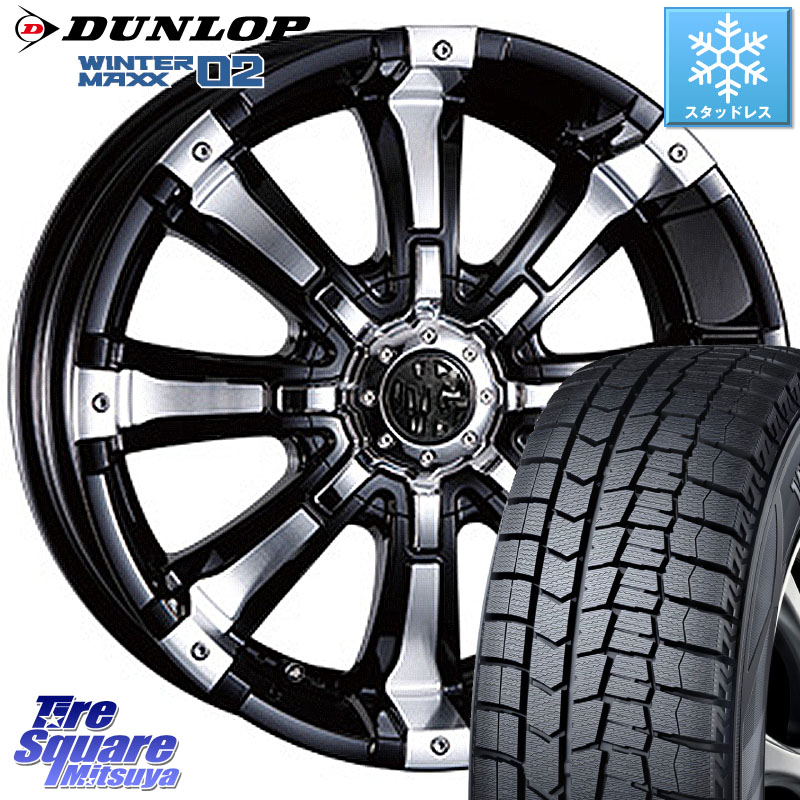 DUNLOP ウィンターマックス02 WM02 XL CUV ダンロップ スタッドレス ミツヤ 225/55R17 CRIMSON クリムソン BEAST ビースト ホイール 17インチ 17 X 7.0J +35 5穴 114.3