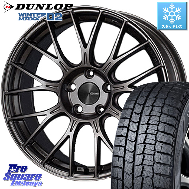 DUNLOP ウィンターマックス02 WM02 ダンロップ スタッドレス ミツヤ 195/45R17ENKEI エンケイ PerformanceLine PFM1 17インチ 17X7.0J 48 4穴 100 ロードスター スイフト4穴 アクア スイフト フィット FIT|タイヤスクエアミツヤ