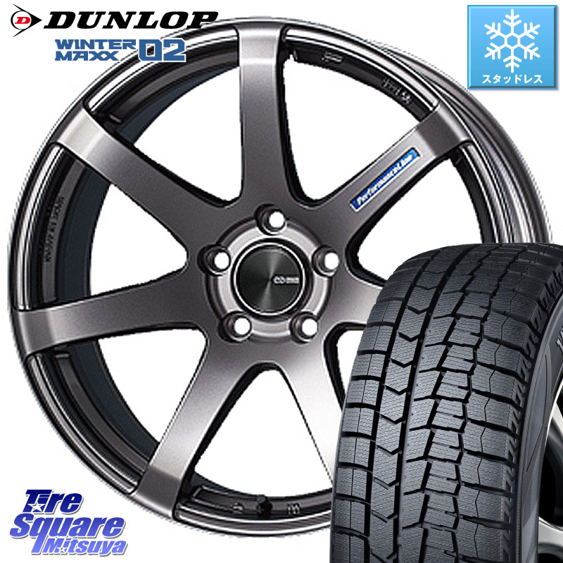 DUNLOP ウィンターマックス02 WM02 ダンロップ スタッドレス ミツヤ 175/65R15 ENKEI エンケイ PerformanceLine PF07 DS ホイール 15 X 5.0J +45 4穴 100