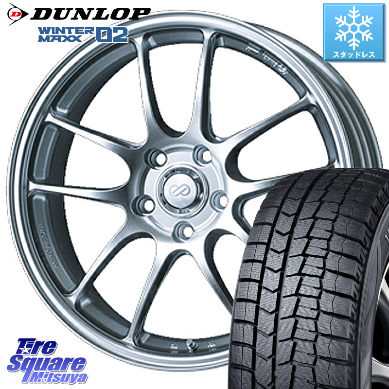 DUNLOP ウィンターマックス02 WM02 ダンロップ スタッドレス ミツヤ 175/65R15 ENKEI エンケイ PerformanceLine PF01 ホイール 15 X 5.0J +45 4穴 100