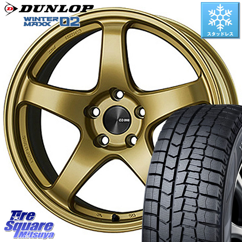 DUNLOP ウィンターマックス02 WM02 ダンロップ スタッドレス ミツヤ 175/65R15 ENKEI エンケイ PerformanceLine PF05 15インチ 15 X 5.0J +45 4穴 100