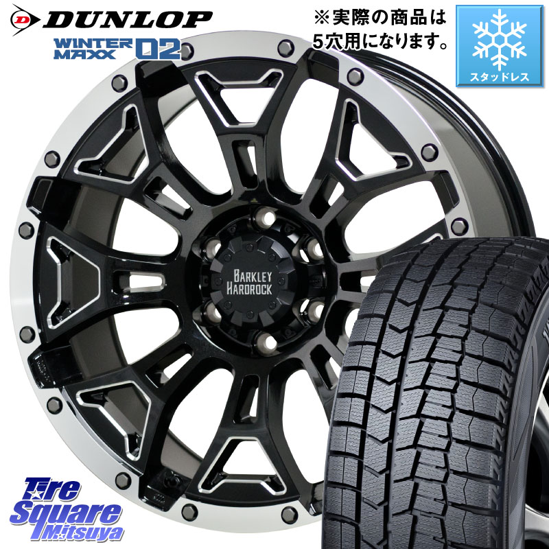 DUNLOP ウィンターマックス02 WM02 CUV ダンロップ スタッドレス ミツヤ 215/60R16 HotStuff BARKLEY HARDROCK ELBERT ハードロック エルバート ホイール 16インチ 16 X 7.0J +38 5穴 114.3