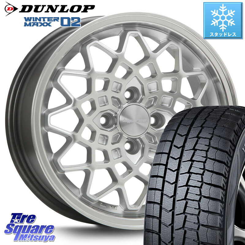 DUNLOP ウィンターマックス02 WM02 ダンロップ スタッドレス ミツヤ 175/70R14MLJ hyperion CALMA ハイペリオン カルマ 14X5.0J 45 4穴 100 Mx27/37/47Sソリオ・MB37SデリカD2 デリカD:2 D2｜タイヤスクエアミツヤ 61,265円