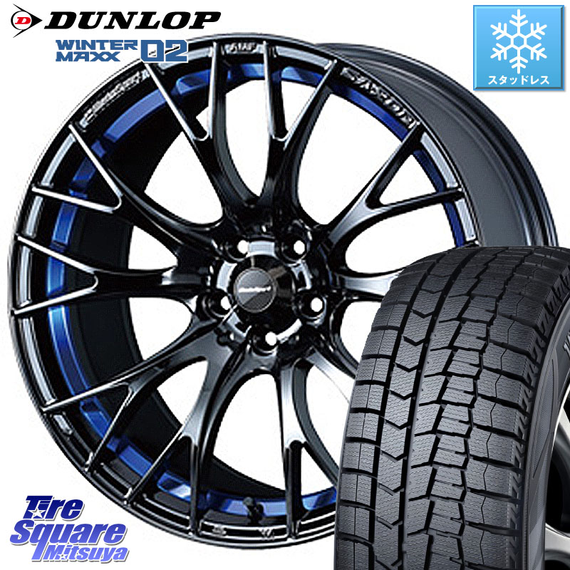 DUNLOP ウィンターマックス02 WM02 XL CUV ダンロップ スタッドレス ミツヤ 205/50R17 WEDS 【欠品次回07月中旬】 72726 SA-20R SA20R ウェッズ スポーツ ホイール 17インチ 17 X 7.0J +43 4穴 100 E13オーラ