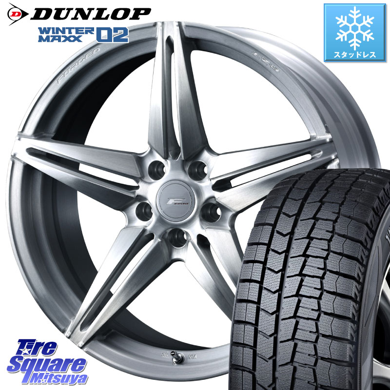 DUNLOP ウィンターマックス02 WM02 XL ダンロップ スタッドレス ミツヤ 225/45R18 WEDS F ZERO FZ-3 FZ3 鍛造 FORGED ホイール18インチ エフゼロ 18 X 7.5J +48 5穴 114.3 プリウスアルファ P15キックス リーフ RP6～8ステップワゴン CX-3 レヴォーグ RC系オデッセイ前