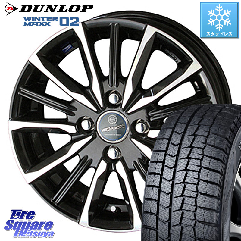 DUNLOP ウィンターマックス02 WM02 ダンロップ スタッドレス ミツヤ 195/65R15 KYOHO 【欠品次回4月末】SMACK スマック ヴァルキリー ホイール 15インチ 15 X 5.5J +50 4穴 100 E13ノートクロスオーバー