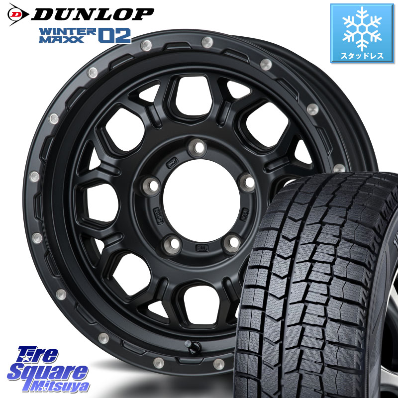 DUNLOP ウィンターマックス02 WM02 CUV ダンロップ スタッドレス ミツヤ 215/65R16 MONZA HI-BLOCK JERRARD ホイール 4本 16インチ 16 X 6.0J +0 5穴 139.7 ジムニー専用(要オーバーフェンダー等) ジムニ－シエラ・ノマド(カスタム)