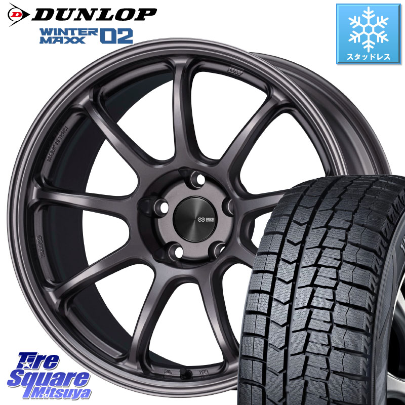 DUNLOP ウィンターマックス02 WM02 ダンロップ スタッドレス ミツヤ 235/50R18 ENKEI PerformanceLine PF09 ホイール 4本 18インチ 18 X 8.5J +38 5穴 114.3 30系アルファード 30系ヴェルファイア 20系アルファード