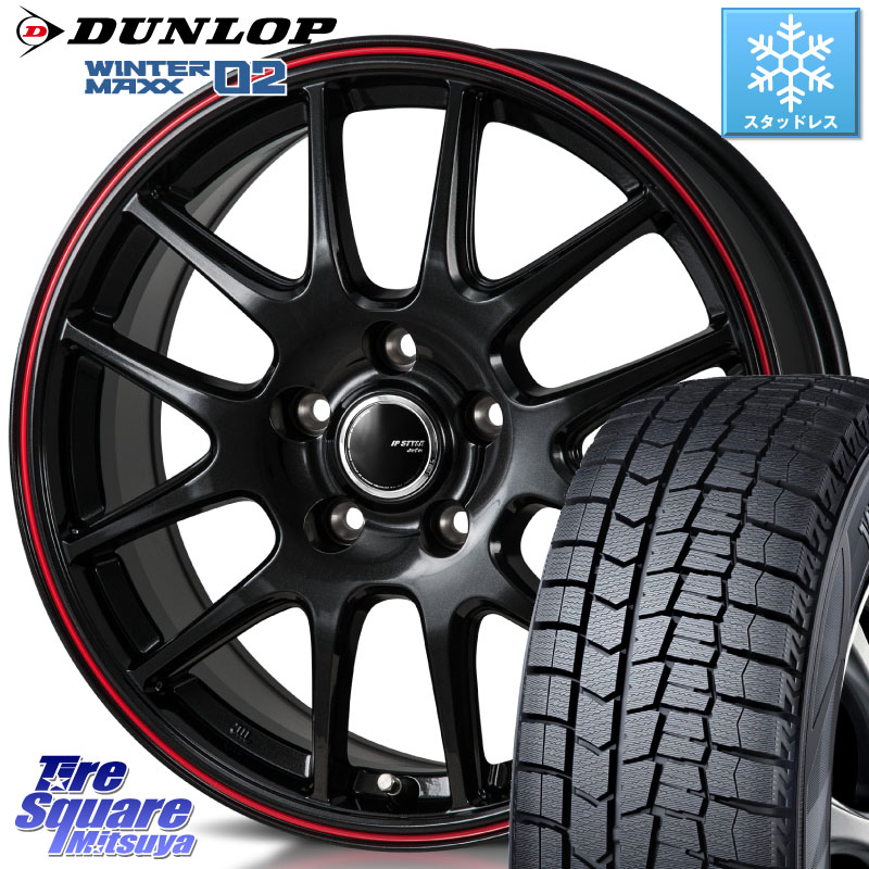 DUNLOP ウィンターマックス02 WM02 CUV ダンロップ スタッドレス ミツヤ 215/60R16 MONZA JP STYLE Jefa ジェファ 16インチ 16 X 6.5J +53 5穴 114.3 WR-V CX-3 RC系オデッセイ前期