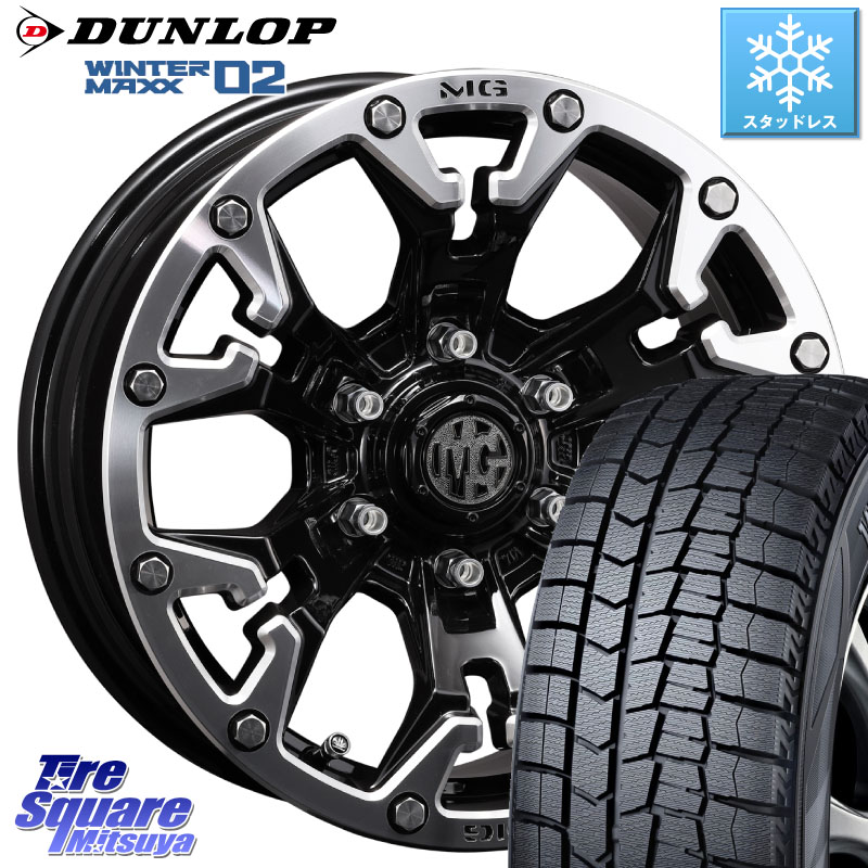 DUNLOP ウィンターマックス02 WM02 CUV ダンロップ スタッドレス ミツヤ 215/60R17 CRIMSON クリムソン GOLEM ゴーレム 17インチ 17 X 7.0J +32 5穴 114.3 20系アルファード