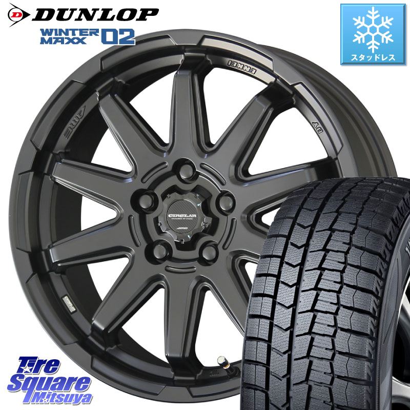 DUNLOP ウィンターマックス02 WM02 CUV ダンロップ スタッドレス ミツヤ 225/60R17KYOHO 【欠品次回8月中旬】キョウホウ CIRCLAR サーキュラー C10S 17インチ 17X7.0J 55 5穴 100 GT系スバルXV|タイヤスクエアミツヤ