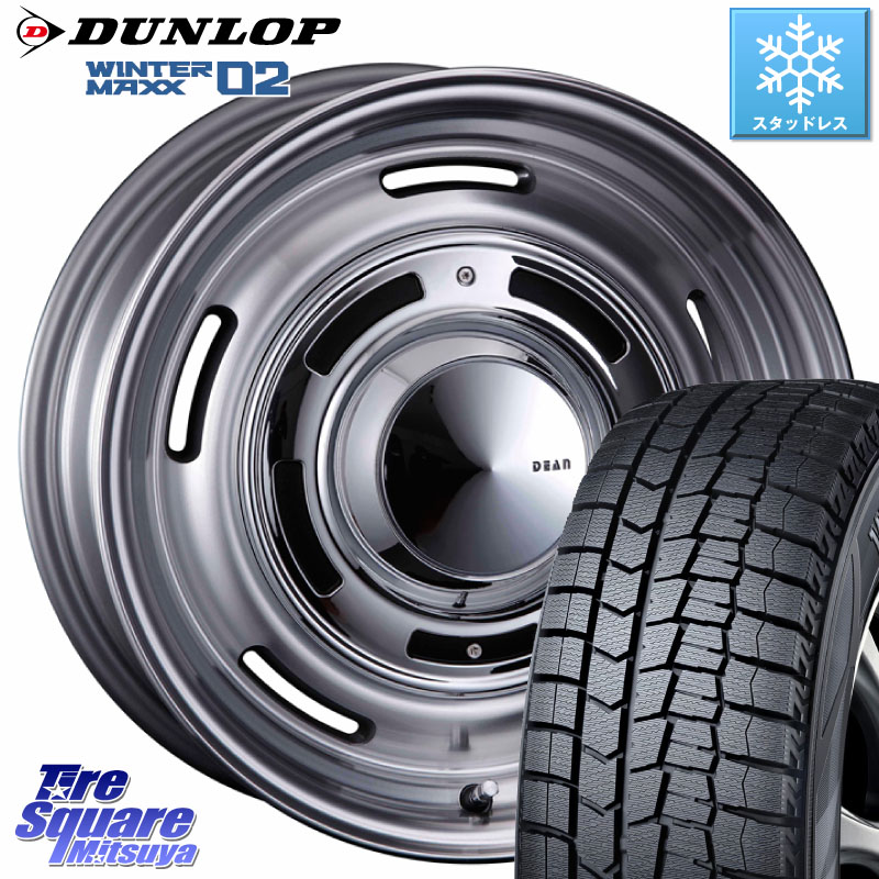 DUNLOP ウィンターマックス02 WM02 CUV ダンロップ スタッドレス ミツヤ 215/55R17CRIMSON ディーン クロスカントリー グレー 17インチ 17X7.0J(FIAT 500X 334) 35 5穴 110 フィアット 500X｜タイヤスクエアミツヤ