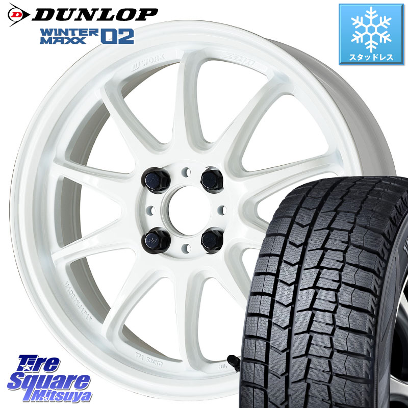 DUNLOP ウィンターマックス02 WM02 ダンロップ スタッドレス ミツヤ 205/65R16 WORK ワーク EMOTION エモーション ZR10 16インチ 16 X 6.5J +38 4穴 100
