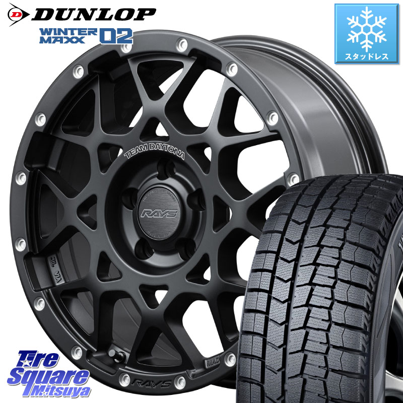 DUNLOP ウィンターマックス02 WM02 CUV ダンロップ スタッドレス ミツヤ 215/60R17 RAYS 【欠品次回8~9月】 M8 TEAM DAYTONA ホイール 17インチ 17 X 7.0J +40 5穴 114.3 10系カローラクロス CX-30 MX-30 20系アルファード