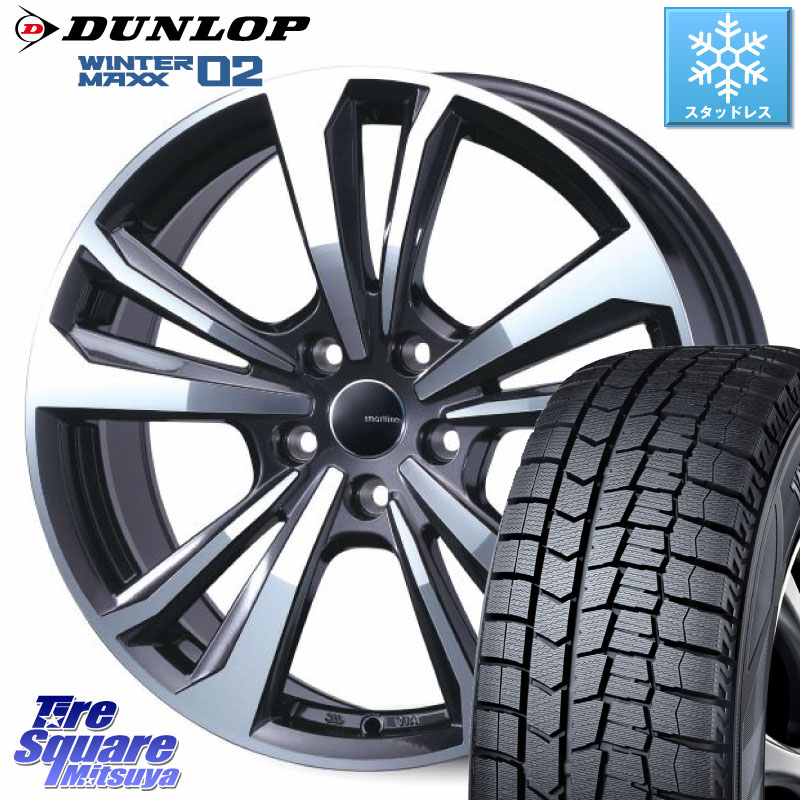 DUNLOP ウィンターマックス02 WM02 CUV ダンロップ スタッドレス ミツヤ 215/60R17 TARGA smartline365 スマートライン 17 X 7.0J(DS9 X8) +47 5穴 108 シトロエン DS9 DSオートモビル X83系