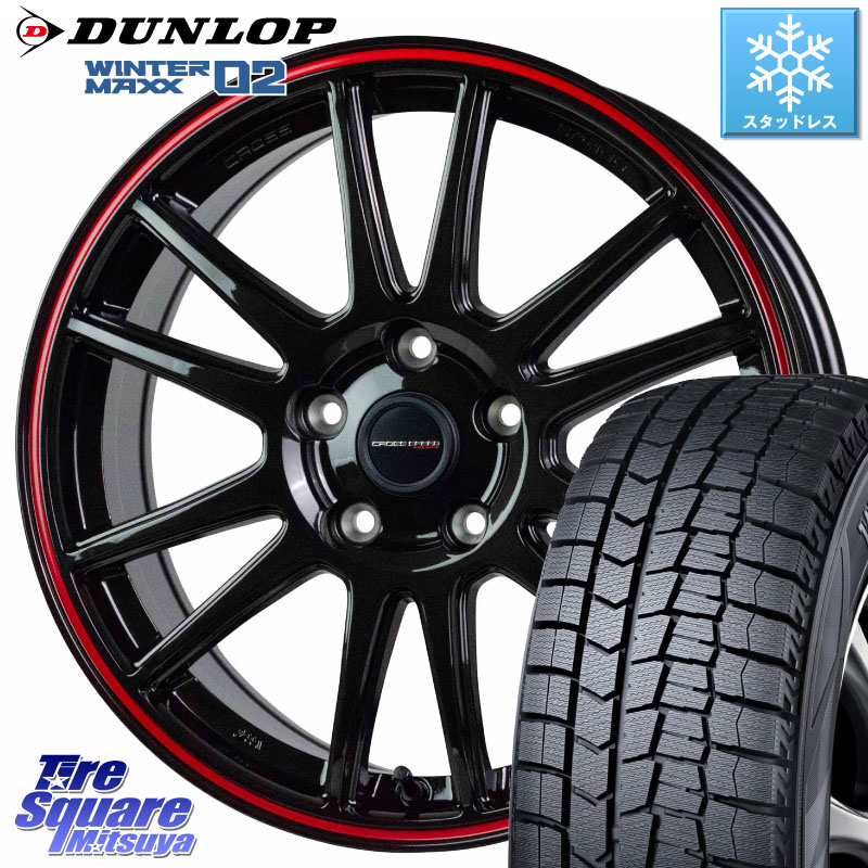 DUNLOP ウィンターマックス02 WM02 CUV ダンロップ スタッドレス ミツヤ 225/50R18HotStuff クロススピード CR6 CR-6 軽量ホイール 18インチ 18X8.0J 45 5穴 114.3 カローラクロス MAZDA6 10系アルファード エスティマハイブリッド エスティマ UX レクサス スカイライ|タイヤスクエアミツヤ