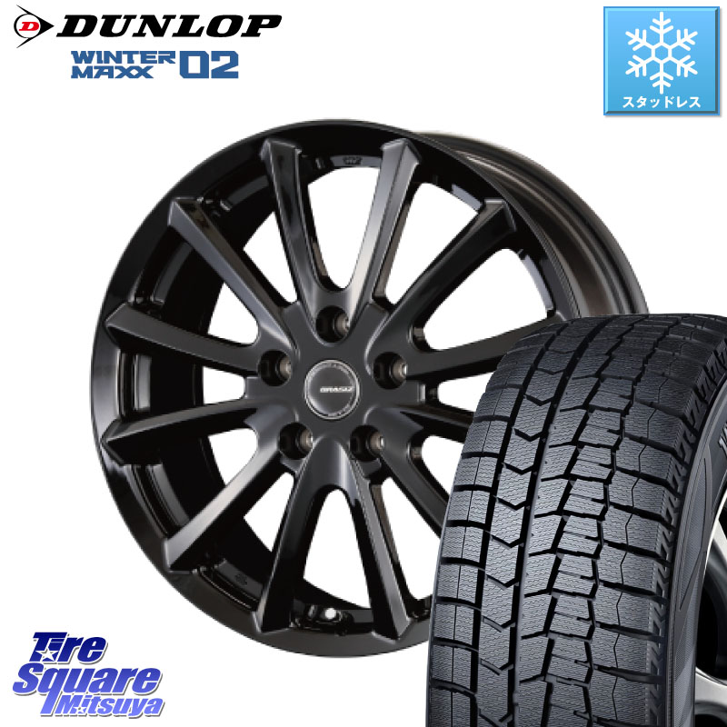 DUNLOP ウィンターマックス02 WM02 CUV ダンロップ スタッドレス ミツヤ 215/60R17 KOSEI クレイシズVS6 QRA711Bホイール 17 X 7.0J +48 5穴 114.3 C-HR 50系エスティマ 10系カローラクロス E52エルグランド ZR-V RV系ヴェゼル RC系オデッセイ後期 CX-30 MX-30