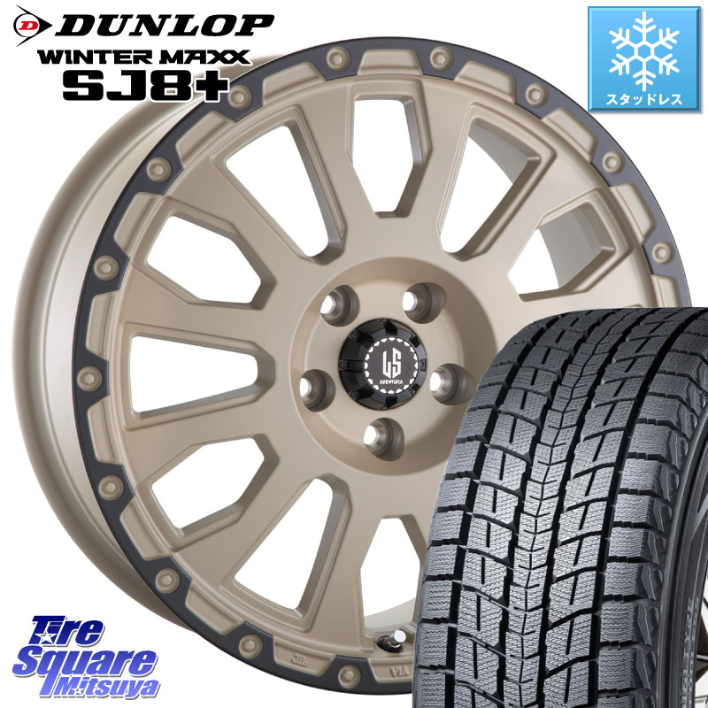 DUNLOP WINTERMAXX SJ8+ ウィンターマックス SJ8プラス スタッドレス ミツヤ 215/65R16阿部商会 LA STRADA AVENTURA アヴェンチュラ GAR 16インチ 16X7.0J(US) 40 5穴 110 Jeep Renegade ジープ レネゲード｜タイヤスクエアミツヤ