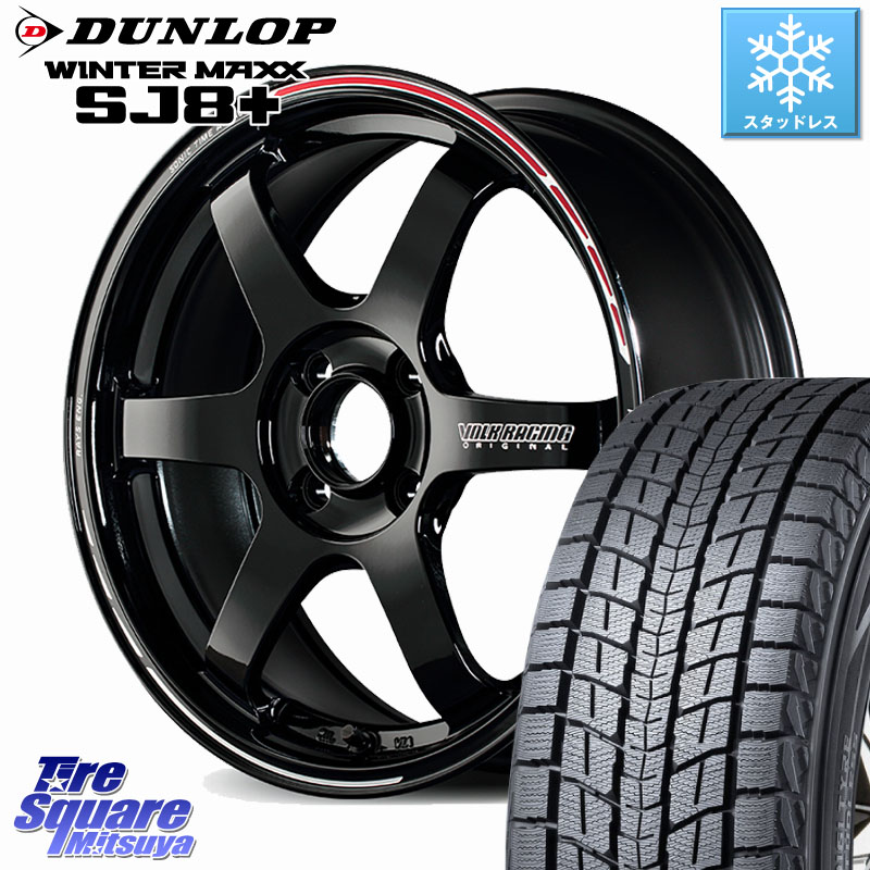 DUNLOP WINTERMAXX SJ8+ ウィンターマックス SJ8プラス スタッドレス ミツヤ 215/70R16 RAYS 【欠品次回10~11月】 TE37 SONIC TIME ATTACK EDITION 鍛造 ホイール 16インチ 16 X 6.5J +39 4穴 100