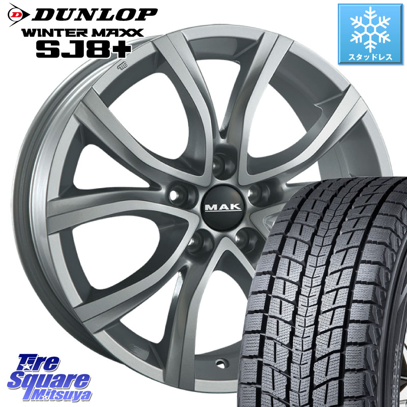 DUNLOP WINTERMAXX SJ8+ ウィンターマックス SJ8プラス スタッドレス ミツヤ 215/65R16 阿部商会 MAK ANTIBES ホイール 16インチ 16 X 7.0J(PEUGET RIFTER K9P) +45 5穴 108 プジョー リフター