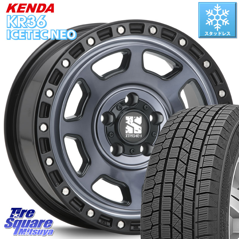 KENDA KR36 ICETEC NEO 2025年製 アイステックネオ ケンダ スタッドレス ミツヤ 215/60R17 MLJ XJ07 XTREME-J 5H IND エクストリームJ 17インチ 17 X 8.0J +35 5穴 114.3 20系アルファード