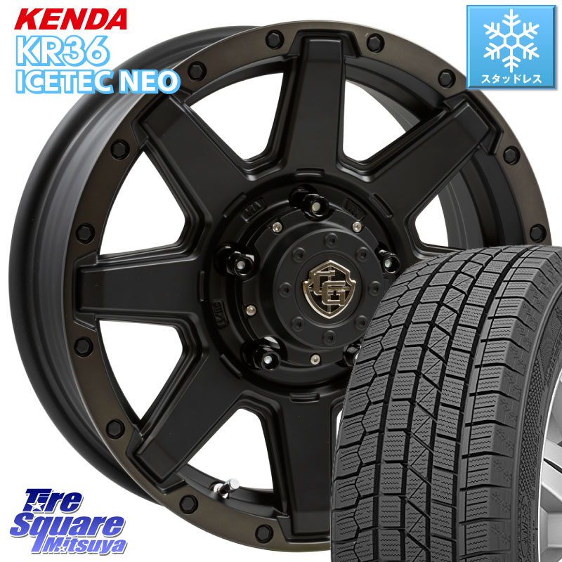 KENDA KR36 ICETEC NEO 2025年製 アイステックネオ ケンダ スタッドレス ミツヤ 215/70R16 WEDS CROSS OVER GARMENTS StyleU 16インチ 16 X 5.5J +22 5穴 139.7 ジムニー専用(要オーバーフェンダー等)