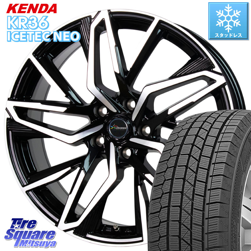 KENDA KR36 ICETEC NEO 2025年製 アイステックネオ ケンダ スタッドレス ミツヤ 175/80R15HotStuff Chronus CH-112 クロノス CH112 ホイール 15インチ 15X6.0J 43 5穴 114.3 パジェロミニ|タイヤスクエアミツヤ