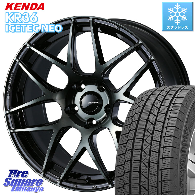KENDA KR36 ICETEC NEO 2025年製 アイステックネオ ケンダ スタッドレス ミツヤ 225/50R17 WEDS 74170 SA-27R ウェッズ スポーツ WBC ホイール 17インチ 17 X 7.5J +45 5穴 114.3 WRX S4(VBH)