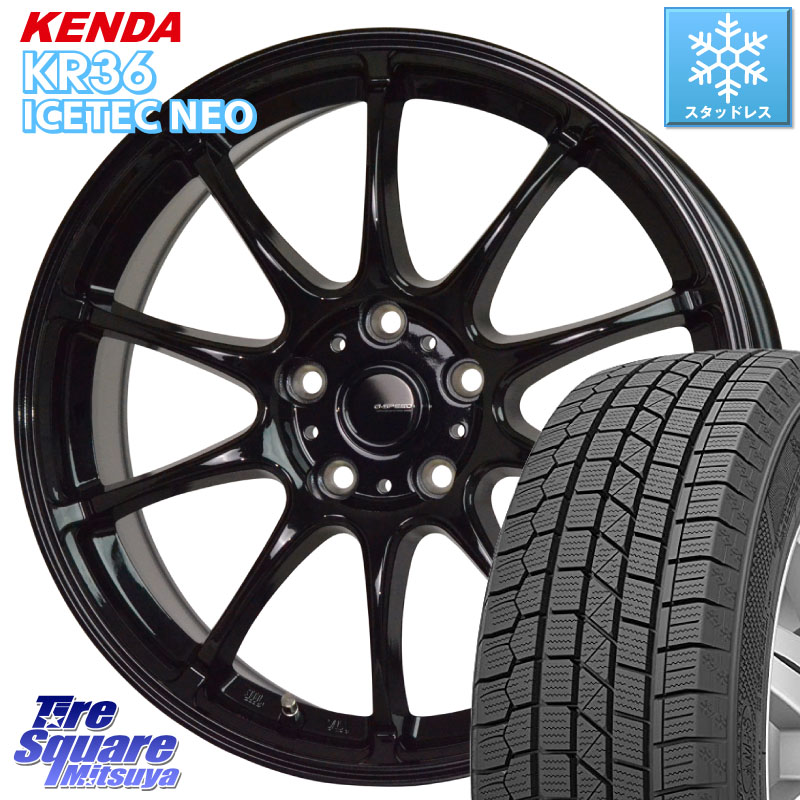 KENDA KR36 ICETEC NEO 2025年製 アイステックネオ ケンダ スタッドレス ミツヤ 175/80R15HotStuff G.SPEED G-07 ホイール 15インチ ジースピード 15X6.0J 43 5穴 114.3 パジェロミニ｜タイヤスクエアミツヤ