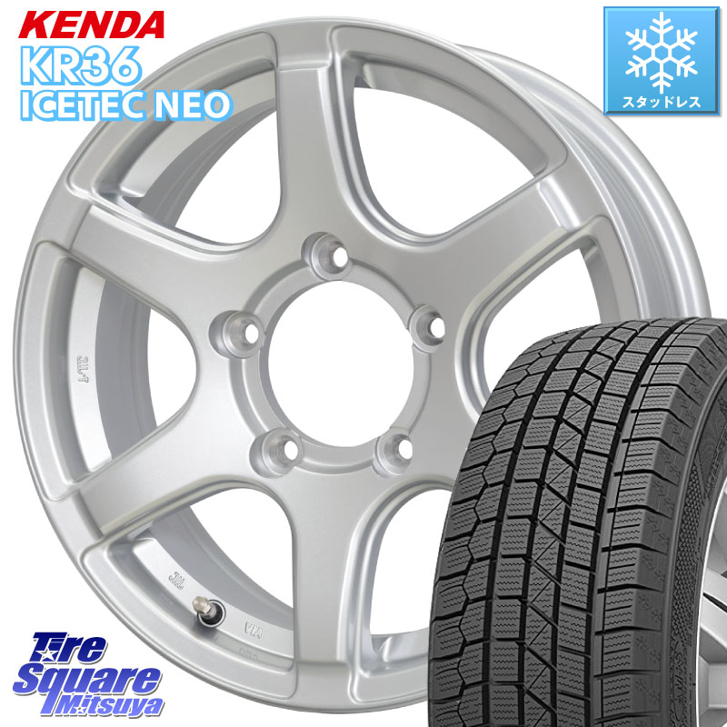 KENDA KR36 ICETEC NEO 2025年製 アイステックネオ ケンダ スタッドレス ミツヤ 215/70R16 HotStuff BISON BN-04 BN04 バイソン ホイール 16インチ 16 X 5.5J +22 5穴 139.7 ジムニー専用(要オーバーフェンダー等)