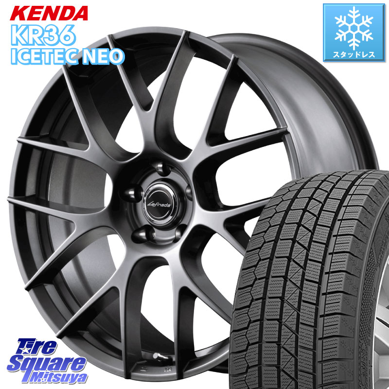 KENDA KR36 ICETEC NEO 2025年製 アイステックネオ ケンダ スタッドレス ミツヤ 225/60R18 MANARAY Lefinada MOTION3 平座仕様 トヨタ・レクサス専用 ホイール 18インチ MID 18 X 8.0J +42 5穴 114.3 50系RAV4 80系ハリアー