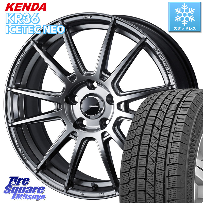 KENDA KR36 ICETEC NEO 2025年製 アイステックネオ ケンダ スタッドレス ミツヤ 225/45R18 WEDS WedsSport SA-62R ホイール 18インチ 18 X 8.5J +52 5穴 114.3