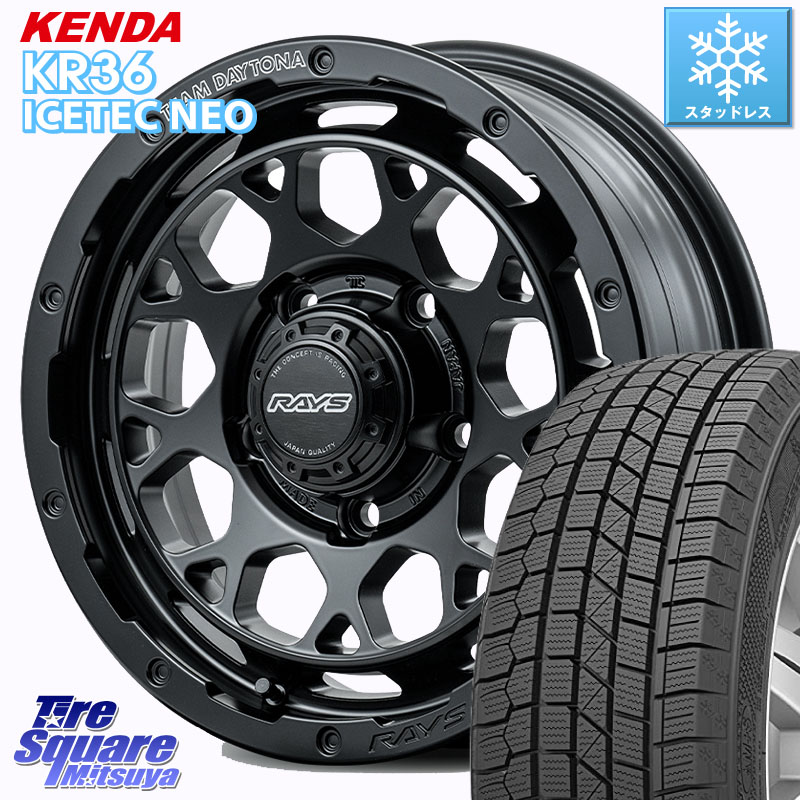 KENDA KR36 ICETEC NEO 2025年製 アイステックネオ ケンダ スタッドレス ミツヤ 215/70R16RAYS 【欠品次回2月末】 TEAM DAYTONA M9+ BOJ ※インセット-5 ホイール 16インチ 16X6.0J 0 5穴 139.7 ジムニー専用(要オーバーフェンダー等) ジムニ−シエラ/ノマド(カスタム)|タイヤスクエアミツヤ