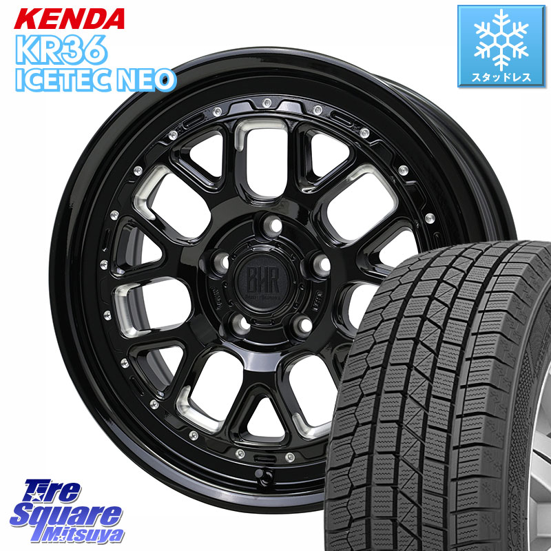 KENDA KR36 ICETEC NEO 2025年製 アイステックネオ ケンダ スタッドレス ミツヤ 215/70R16 HotStuff BARKLEY HARDROCK HURON ハードロック ヒューロン ホイール 16インチ 16 X 7.0J +38 5穴 114.3 デリカD:5