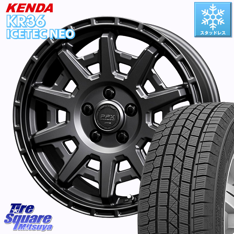 KENDA KR36 ICETEC NEO 2025年製 アイステックネオ ケンダ スタッドレス ミツヤ 215/70R16 KYOHO PPX D10X ホイール 16インチ 16 X 7.0J +35 5穴 114.3