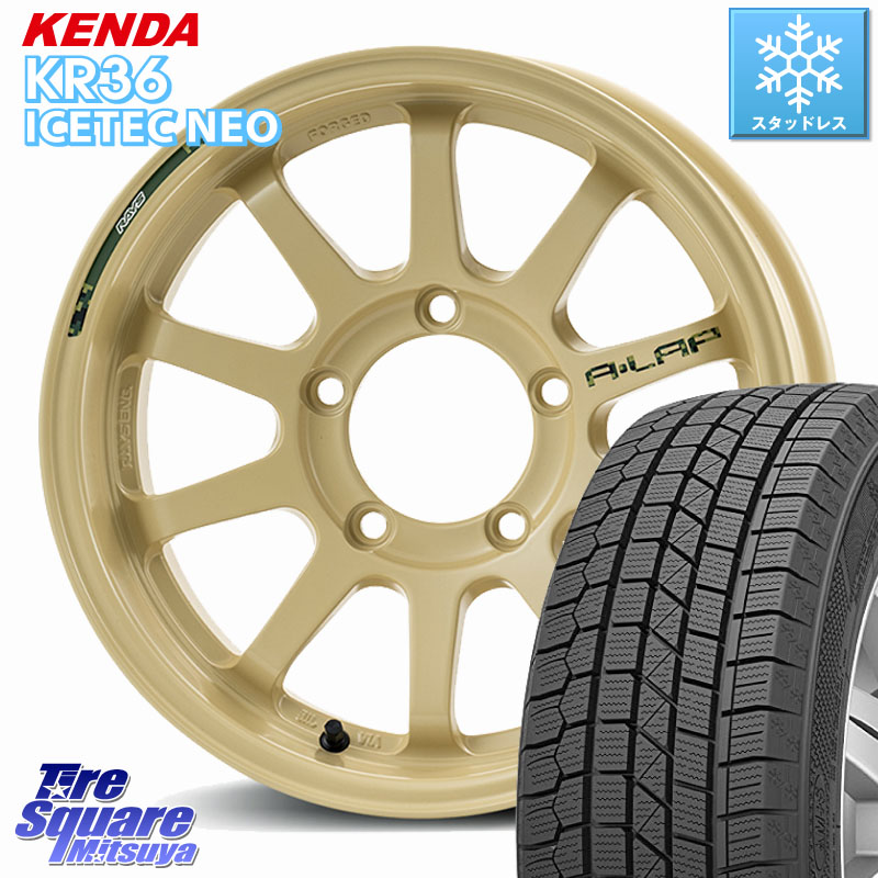KENDA KR36 ICETEC NEO 2025年製 アイステックネオ ケンダ スタッドレス ミツヤ 215/70R16 RAYS 【欠品次回10~11月】 A LAP-J DESERT EDITION ※インセット-5 鍛造 ホイール 16インチ 16 X 6.0J(JB74) +0 5穴 139.7 ジムニ－シエラ・ノマド