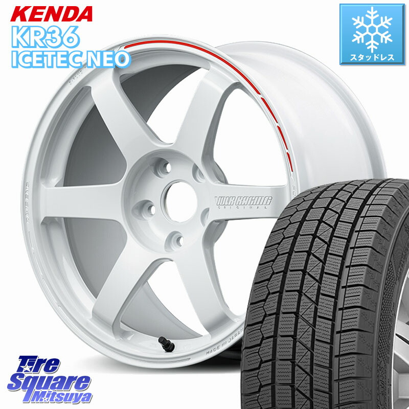 KENDA KR36 ICETEC NEO 2025年製 アイステックネオ ケンダ スタッドレス ミツヤ 225/55R18 RAYS 【欠品次回10~11月】 TE37 SAGA S-plus TIME ATTACK EDITION VOLK RACING 鍛造 ホイール 18インチ 18 X 8.5J +51 5穴 114.3 E52エルグランド