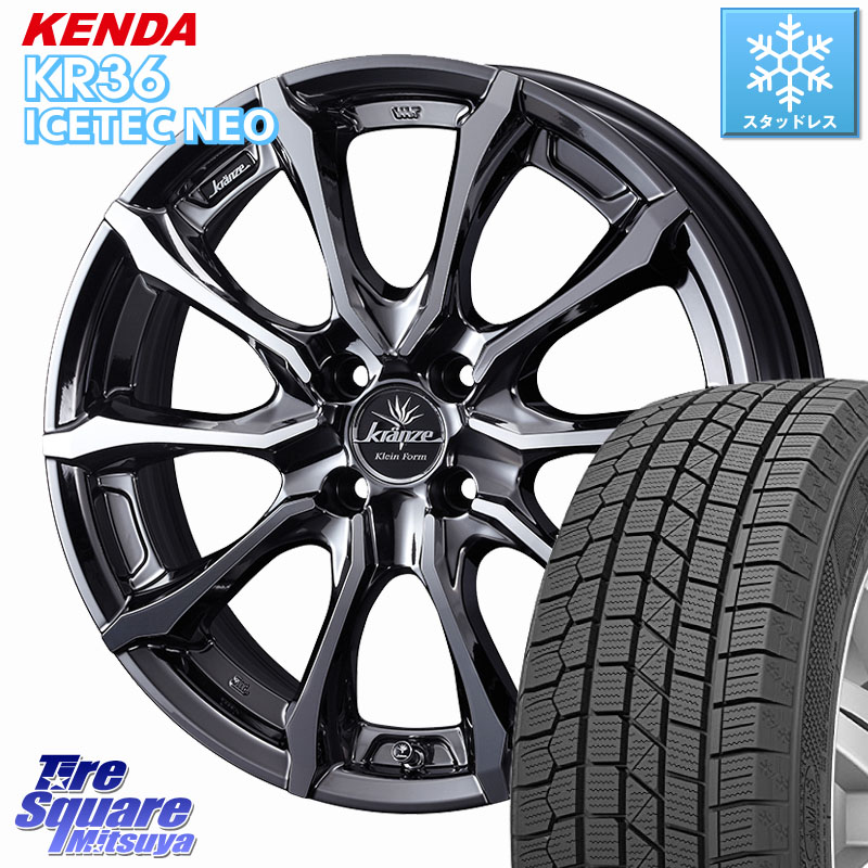 KENDA KR36 ICETEC NEO 2025年製 アイステックネオ ケンダ スタッドレス ミツヤ 215/70R16 WEDS Kranze Versam 030EVO ホイール 16インチ クレンツェ ヴェルサム 16 X 6.0J +40 4穴 100