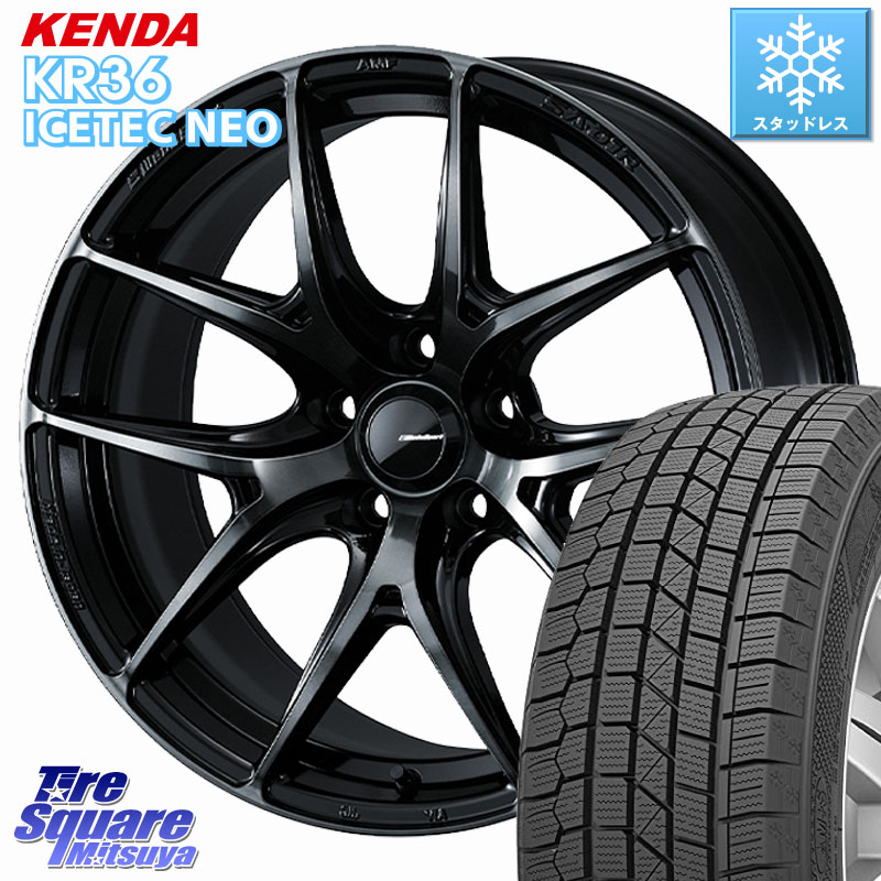 KENDA KR36 ICETEC NEO 2025年製 アイステックネオ ケンダ スタッドレス ミツヤ 225/45R18WEDS 【欠品次回09月中旬】 WedsSport SA-01R SA01R ウェッズ スポーツ ホイール 18インチ 18X8.5J 45 5穴 114.3 クラウンロイヤル クラウンハイブリッド 220・H20系 クラウン 2|タイヤスクエアミツヤ